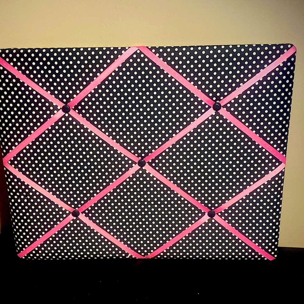 Black and white bulletin  board